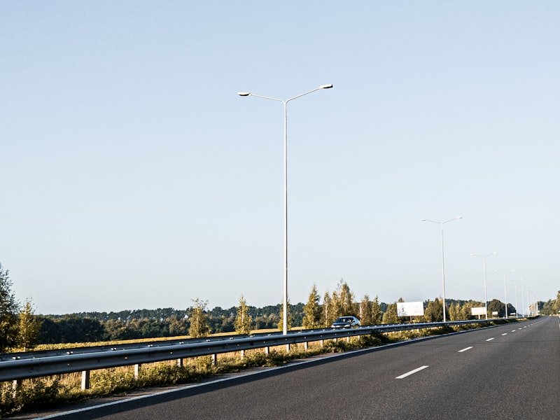 Smooth freshly surfaced asphalt road